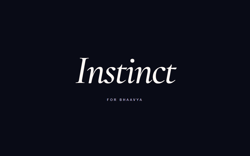 Instinct